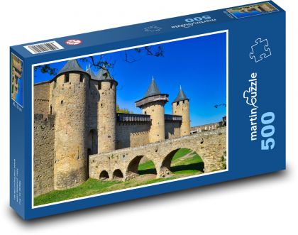 France - Carcassonne - Puzzle of 500 pieces, size 46x30 cm 