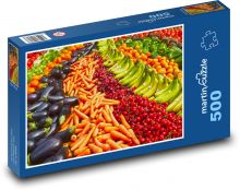 Ovoce a zelenina na tržnici Puzzle 500 dílků - 46 x 30 cm