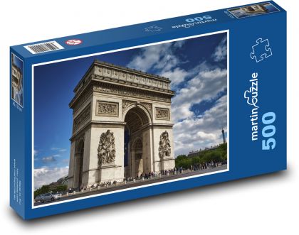 Francie - Paříž - Vítězný oblouk - Puzzle 500 dílků, rozměr 46x30 cm