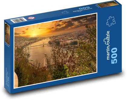 Hungary - Budapest - Puzzle of 500 pieces, size 46x30 cm 