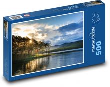 Sunset over the lake Puzzle of 500 pieces - 46 x 30 cm 