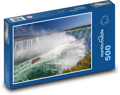Niagarské vodopády - Puzzle 500 dílků, rozměr 46x30 cm