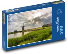 Holland - Windmühle Puzzle 500 Teile - 46 x 30 cm