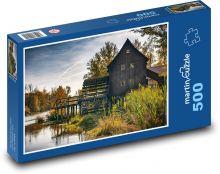 Młyn wodny Puzzle 500 dielikov - 46 x 30 cm 