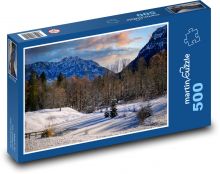 Zimowy krajobraz Puzzle 500 elementów - 46x30 cm