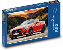 Elegantní roadster na panoramatické silnici Puzzle 500 - 46x30 cm