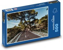 Úzká silnice na venkově Puzzle 500 - 46x30 cm