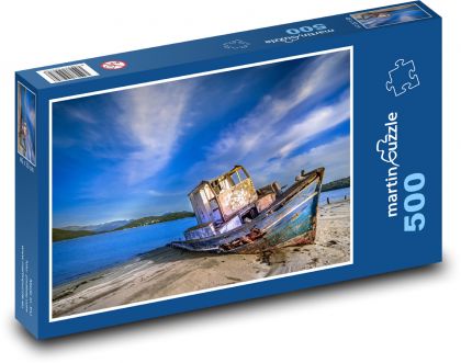Loď, more - Puzzle 500 dielikov, rozmer 46x30 cm 