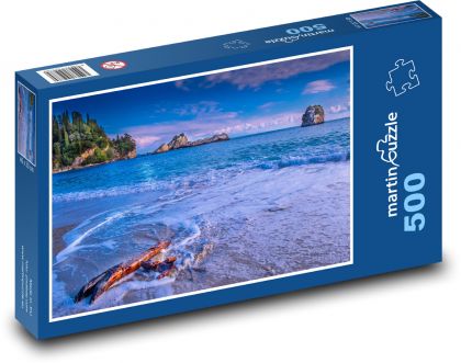 Azúrové more na pobreží - Puzzle 500 dielikov, rozmer 46x30 cm 