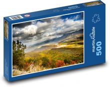 Przyroda, jesień, góry Puzzle 500 elementów - 46x30 cm