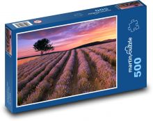 Levandule, strom Puzzle 500 dílků - 46 x 30 cm