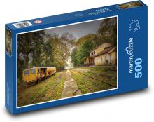 Opuszczony dworzec kolejowy Puzzle 500 elementów - 46x30 cm