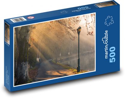 Jesień w parku - Puzzle 500 elementów, rozmiar 46x30 cm