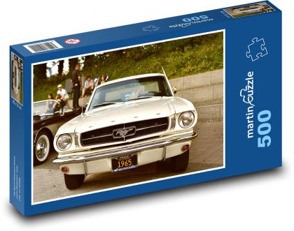 Auto - Ford Mustang - Puzzle 500 dílků, rozměr 46x30 cm