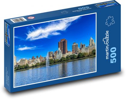 Newyorská riečna fontána - Puzzle 500 dielikov, rozmer 46x30 cm 
