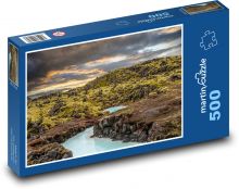 Island - krajina, príroda Puzzle 500 dielikov - 46 x 30 cm 