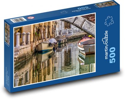 Kanalboote in Venedig - Puzzle - 500 Teile