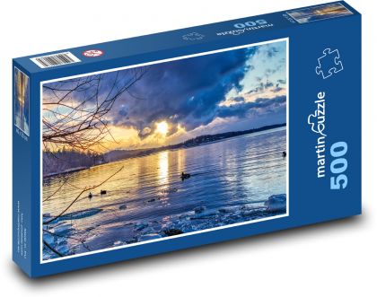 zimní příroda - Puzzle 500 dílků, rozměr 46x30 cm