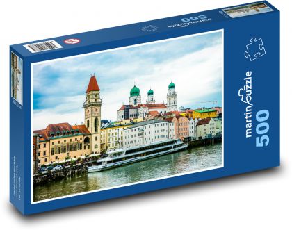 Německo - Pasov - Puzzle 500 dílků, rozměr 46x30 cm