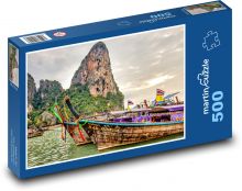 Lodě na moři v Thajsku Puzzle 500 - 46x30 cm