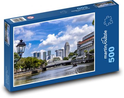 Singapore - architecture - Puzzle of 500 pieces, size 46x30 cm 