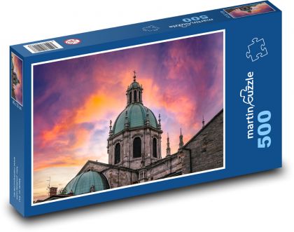 Świątynia, dach - Puzzle 500 elementów, rozmiar 46x30 cm