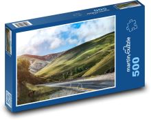 Silnice zelenými horami Puzzle 500 - 46x30 cm