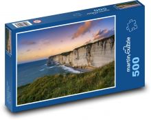 Křídové útesy Normandie Puzzle 500 dílků - 46 x 30 cm