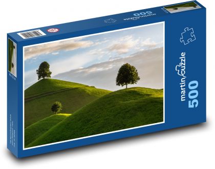 Příroda, stromy, krajina - Puzzle 500 dílků, rozměr 46x30 cm