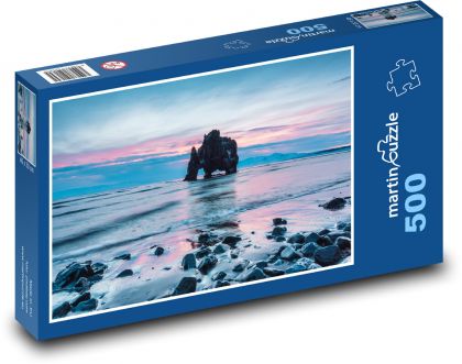 Island - Hvitserkur  - Puzzle 500 dílků, rozměr 46x30 cm
