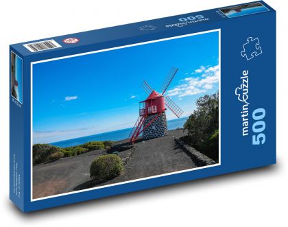 Azory - veterný mlyn - Puzzle 500 dielikov, rozmer 46x30 cm 