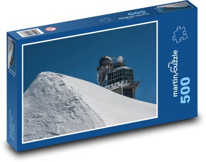Szwajcaria - Jungfraujoch - Puzzle 500 elementów, rozmiar 46x30 cm