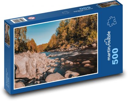 Kamenná řeka v Norsku - puzzle 500 dílků