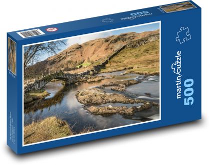 Kamenný most cez rieku - Puzzle 500 dielikov, rozmer 46x30 cm 