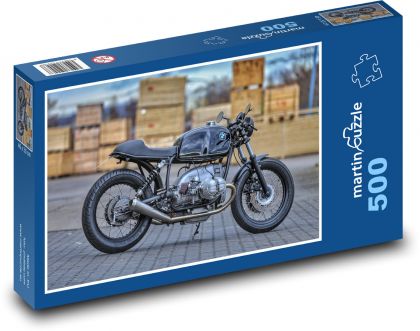 Retro motocykl Cafe Racer - Puzzle 500 elementów, rozmiar 46x30 cm