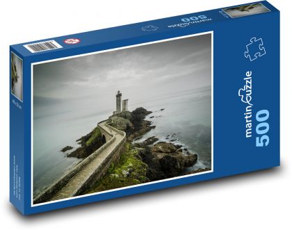 Kamenná cesta na skalnatém ostrůvku - puzzle 500 dílků