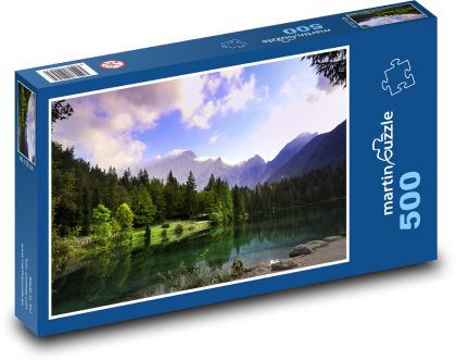 Natürlicher See in den Bergen - Puzzle - 500 Teile