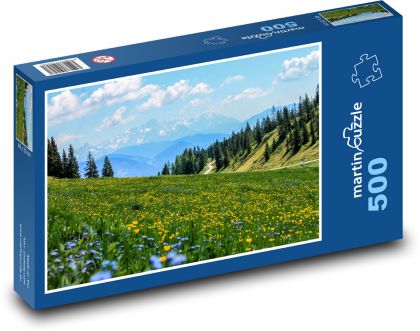 Mountain meadow - Puzzle of 500 pieces, size 46x30 cm 