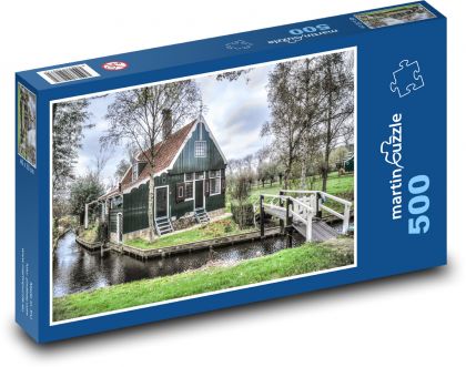 Holandia - dom - Puzzle 500 elementów, rozmiar 46x30 cm