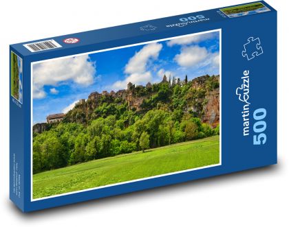 Středověká vesnice - puzzle 500 dílků