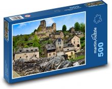 stredoveké mestečko Puzzle 500 dielikov - 46 x 30 cm 