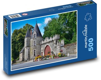 Brána, hrad, věž - Puzzle 500 dílků, rozměr 46x30 cm
