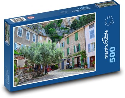 Francie - Moustiers-Sainte-Marie - Puzzle 500 dílků, rozměr 46x30 cm
