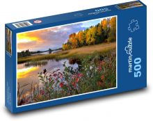 Lake, nature, sun Puzzle of 500 pieces - 46 x 30 cm 