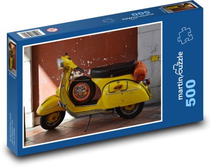 Italský retro skútr - puzzle 500 dílků