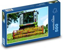 Žatva mlátičky v akcii Puzzle 500 dielikov - 46 x 30 cm