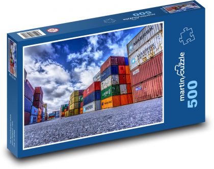 Hafen, Container - Puzzle - 500 Teile