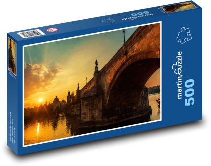 Karlův most - Praha - Puzzle 500 dílků, rozměr 46x30 cm