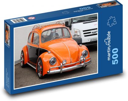 Auto - VW brouk - Puzzle 500 dílků, rozměr 46x30 cm