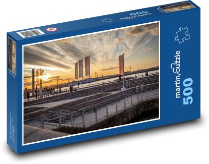 Harbor - Liverpool - Puzzle of 500 pieces, size 46x30 cm 